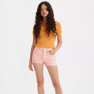 Levi’s Fresh Pink Cherry Red 501 Shorts‎ (30)
